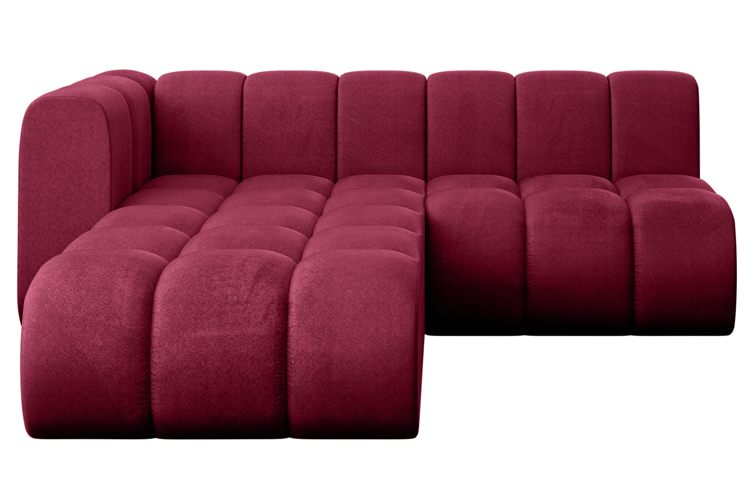 Ecksofa Darnel-L1 Bordeauxrot - Monolith 59