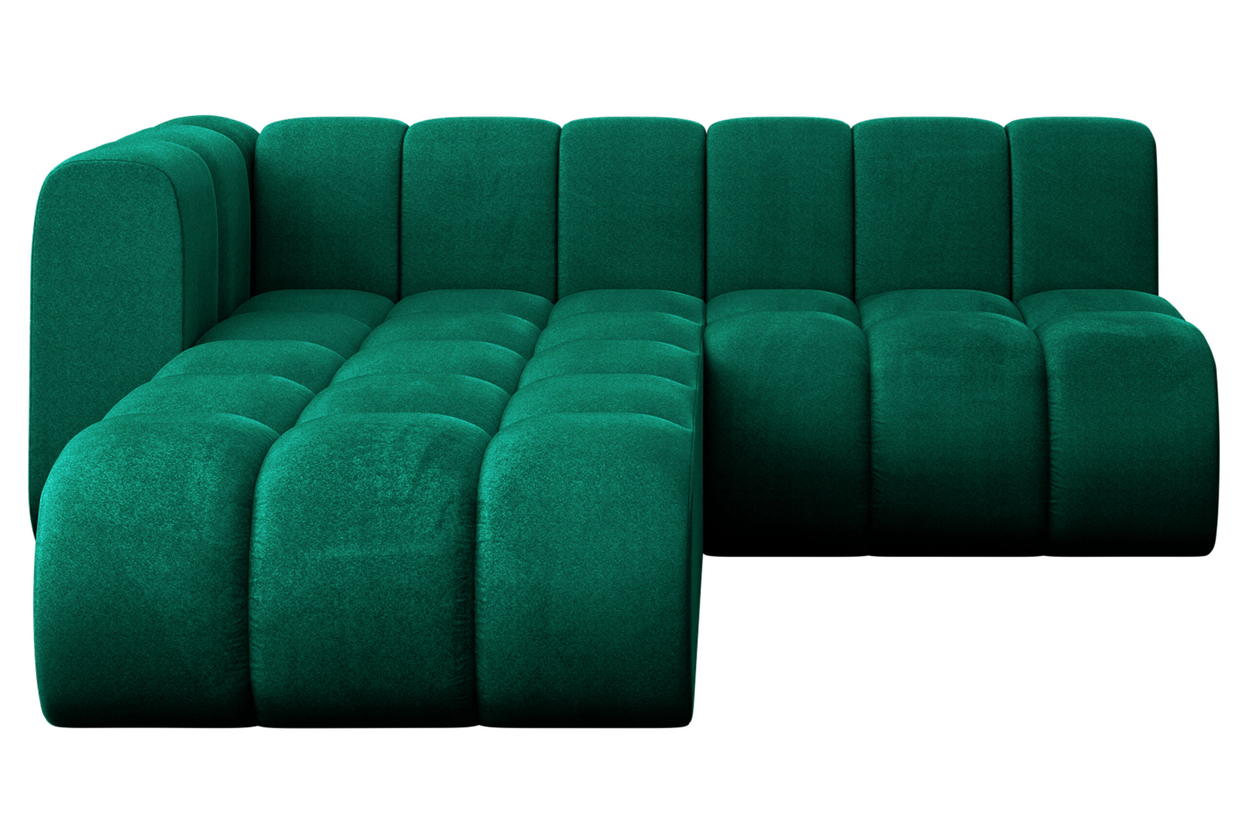 Ecksofa Darnel-L1 Dunkelgrün - Monolith 37