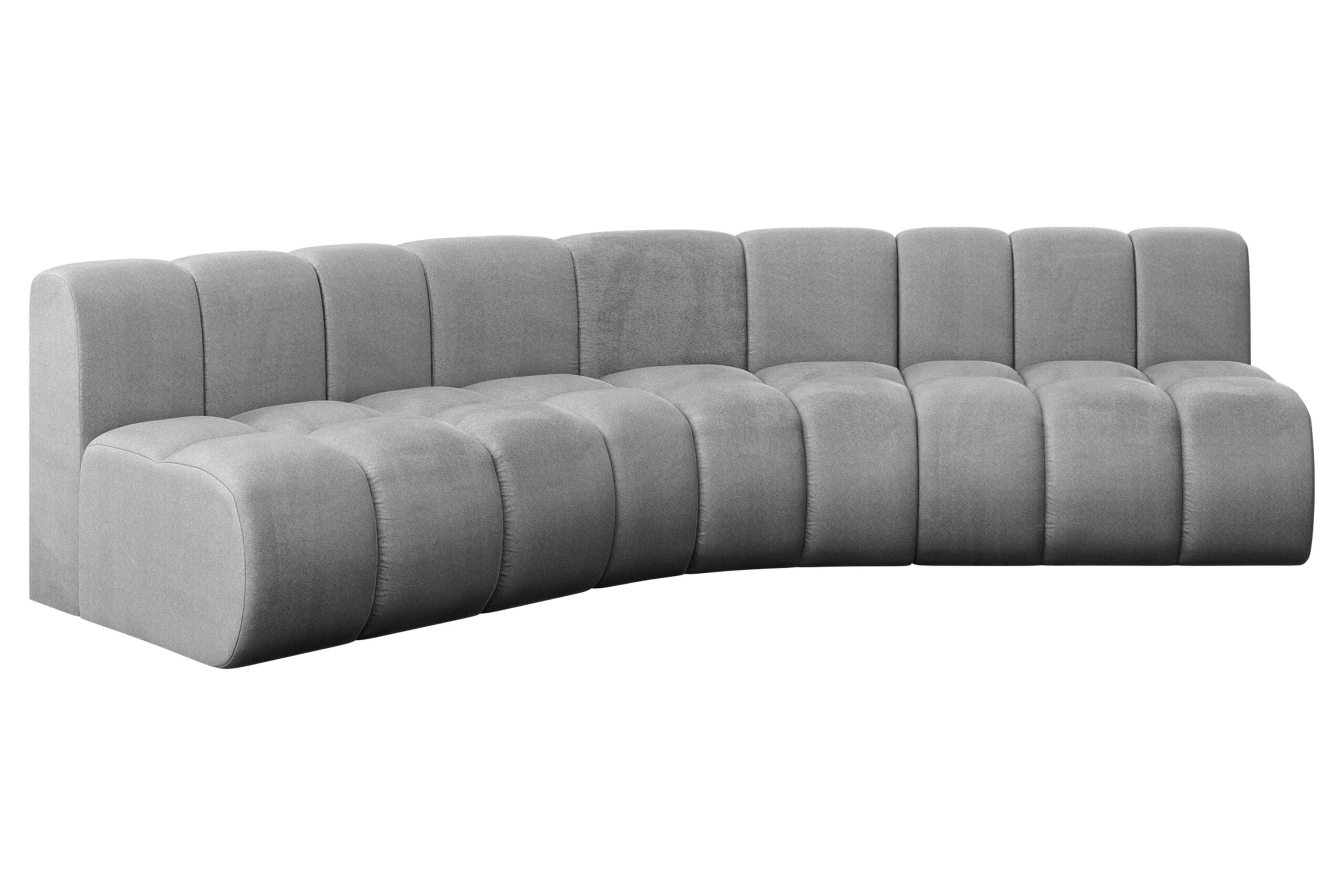 Ecksofa Montra-L1 Hellgrau - Monolith 84