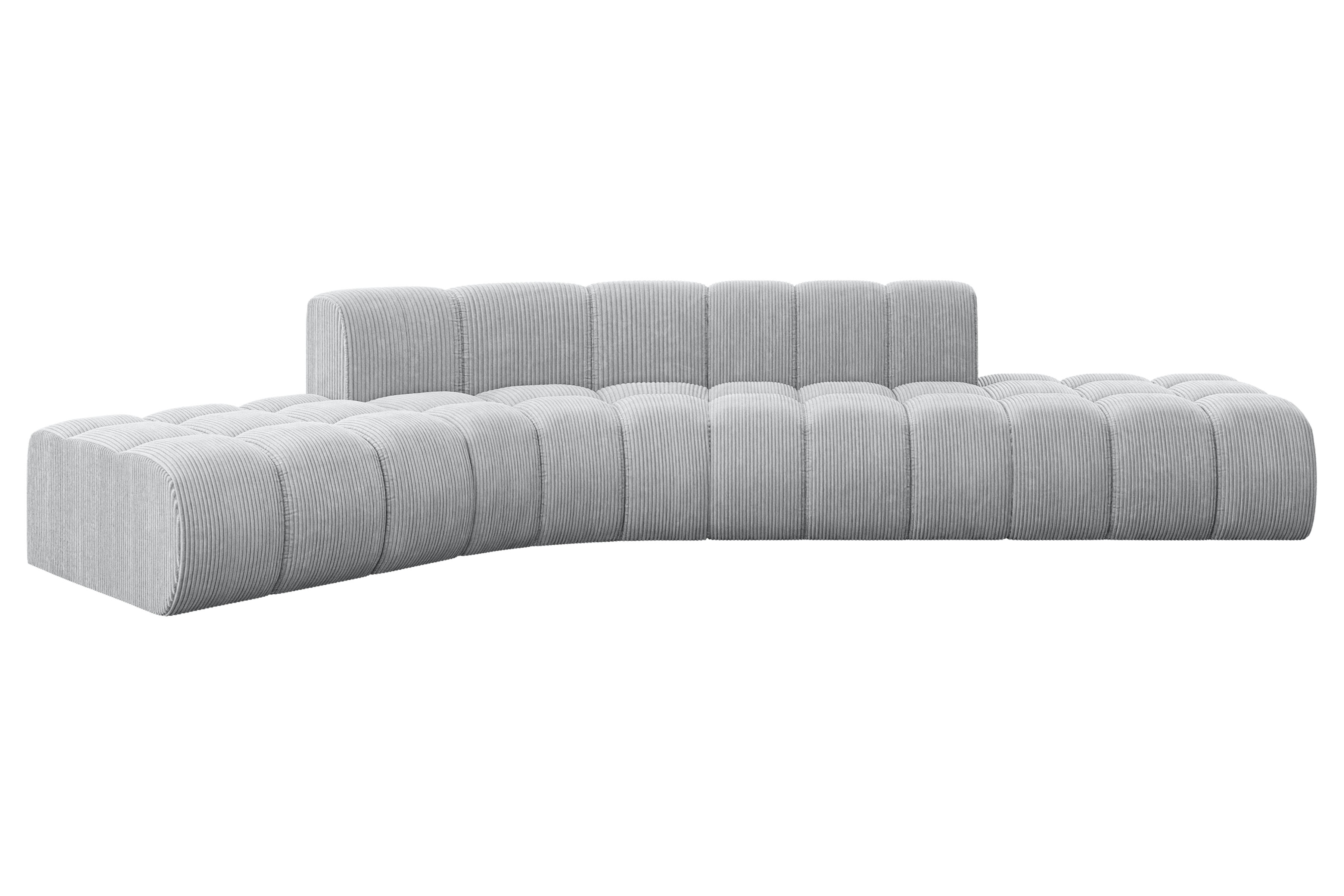 Ecksofa Solven-L1 Grau - Poso 110