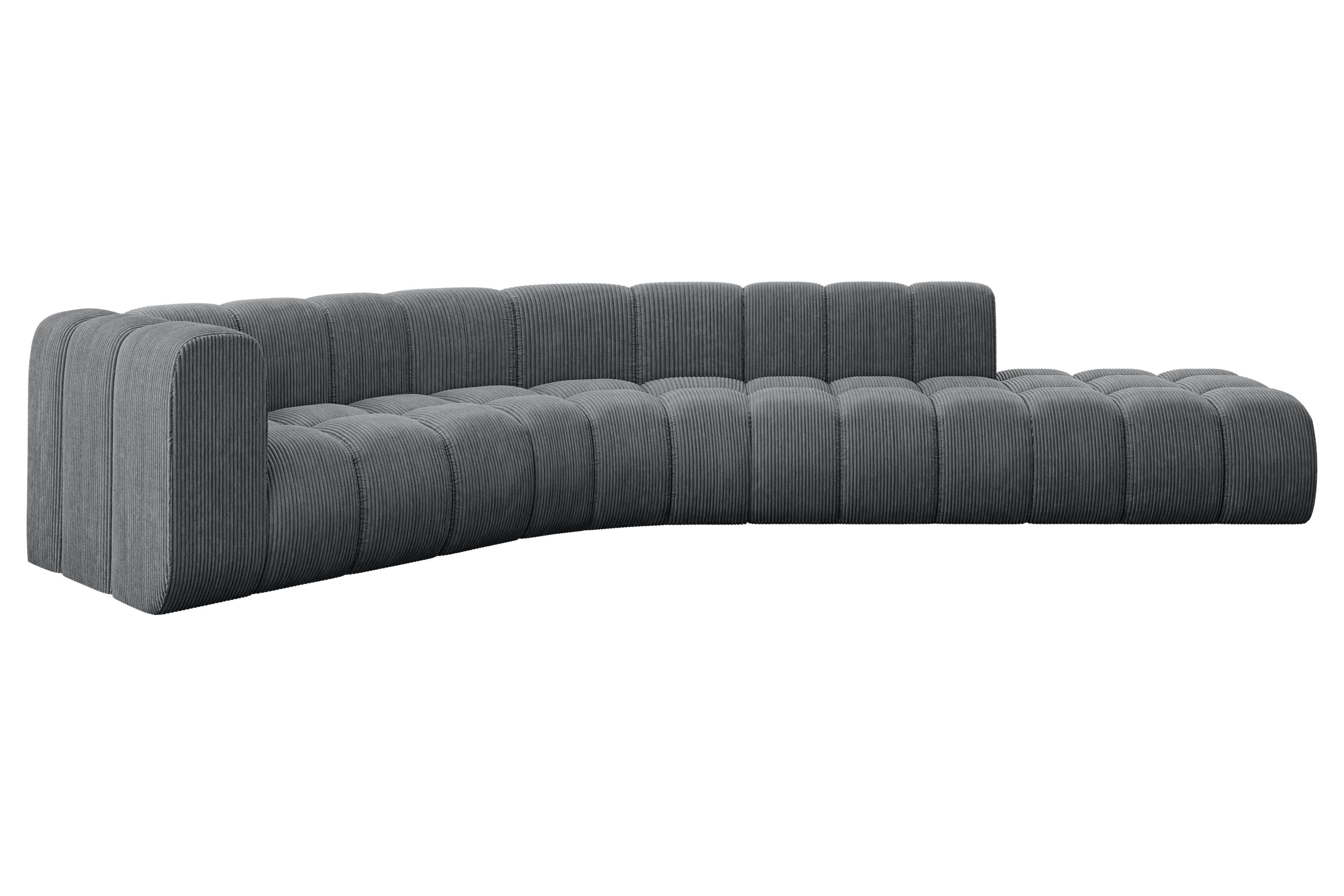 Ecksofa Tilmo-L1 Dunkelgrau - Poso 115