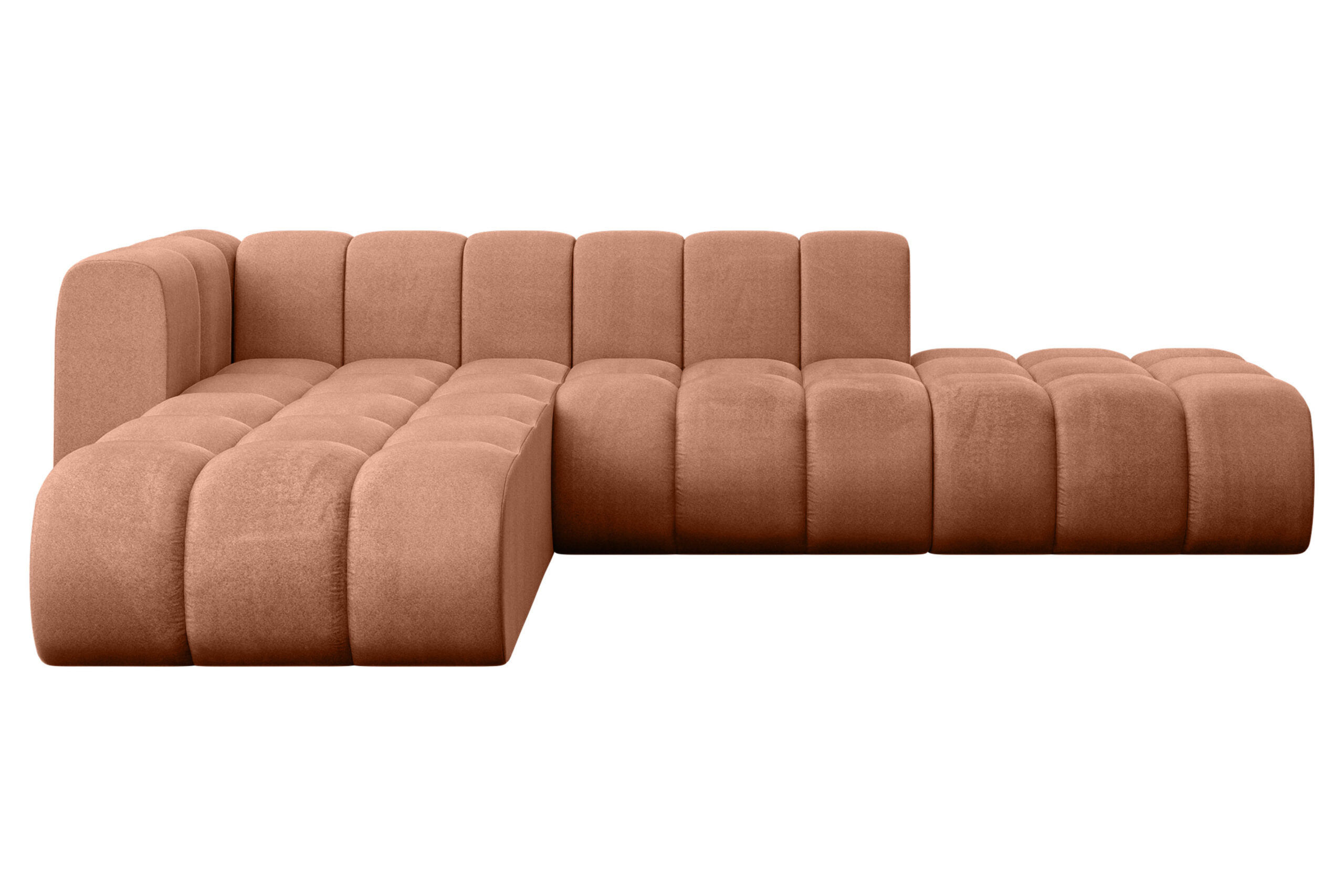 Ecksofa Zuvon-L1 Apricot - Monolith 61