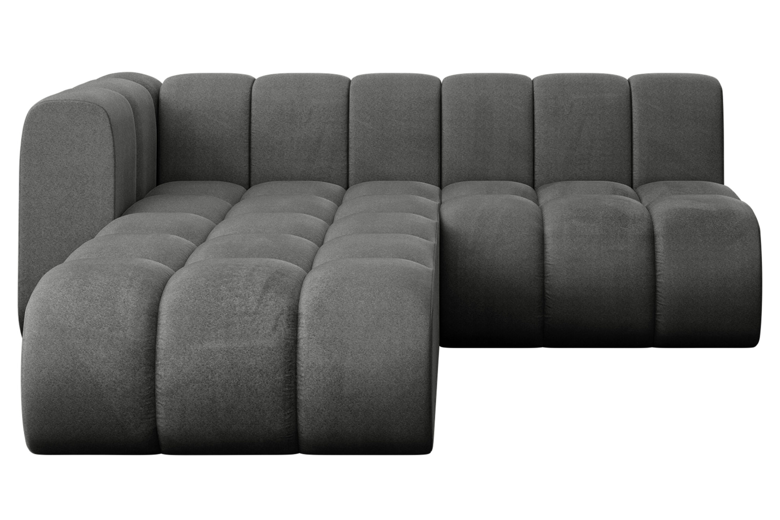 Ecksofa Darnel-L1 Dunkelgrau - Monolith 92