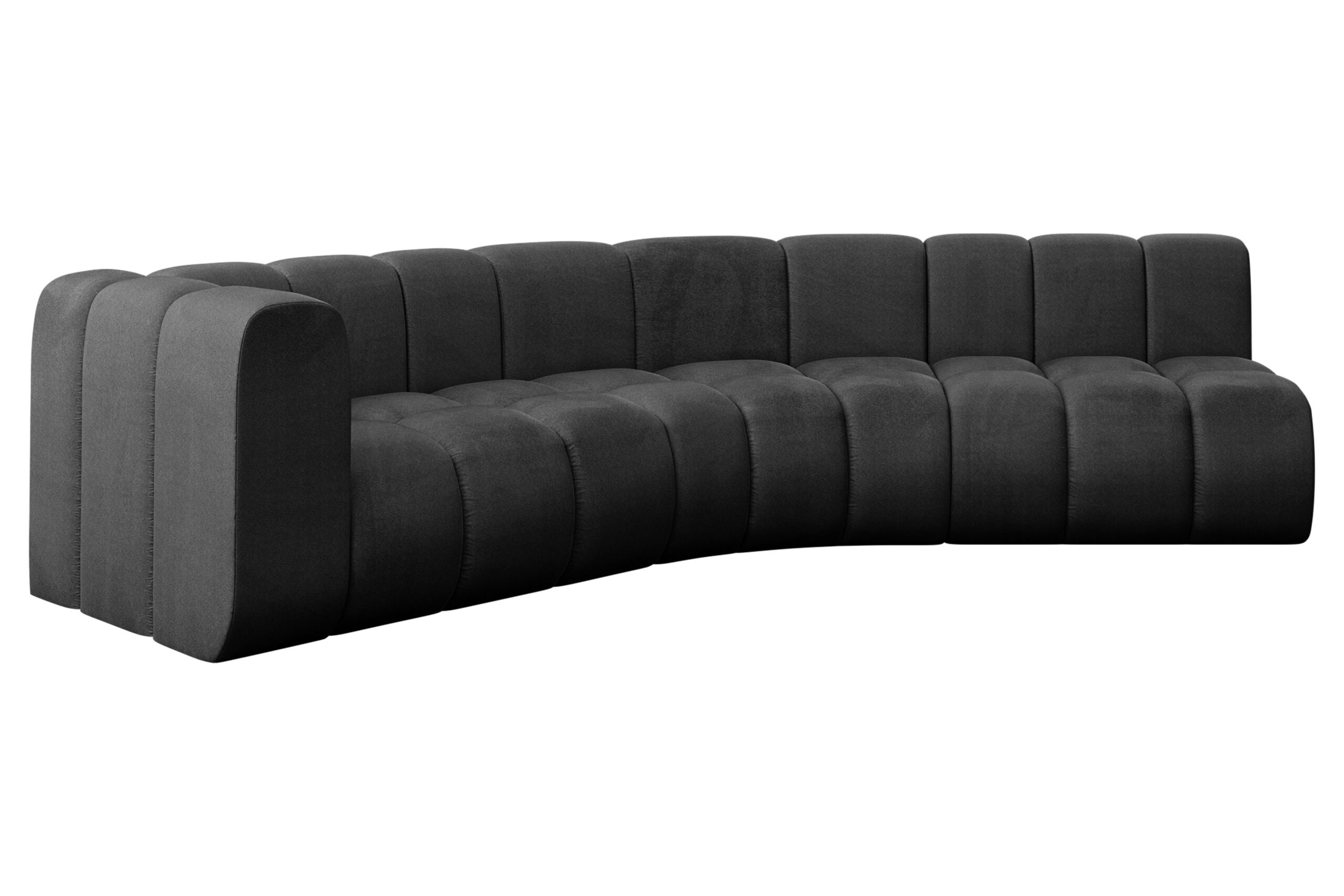 Ecksofa Karex-L1 Schwarz - Monolith 95