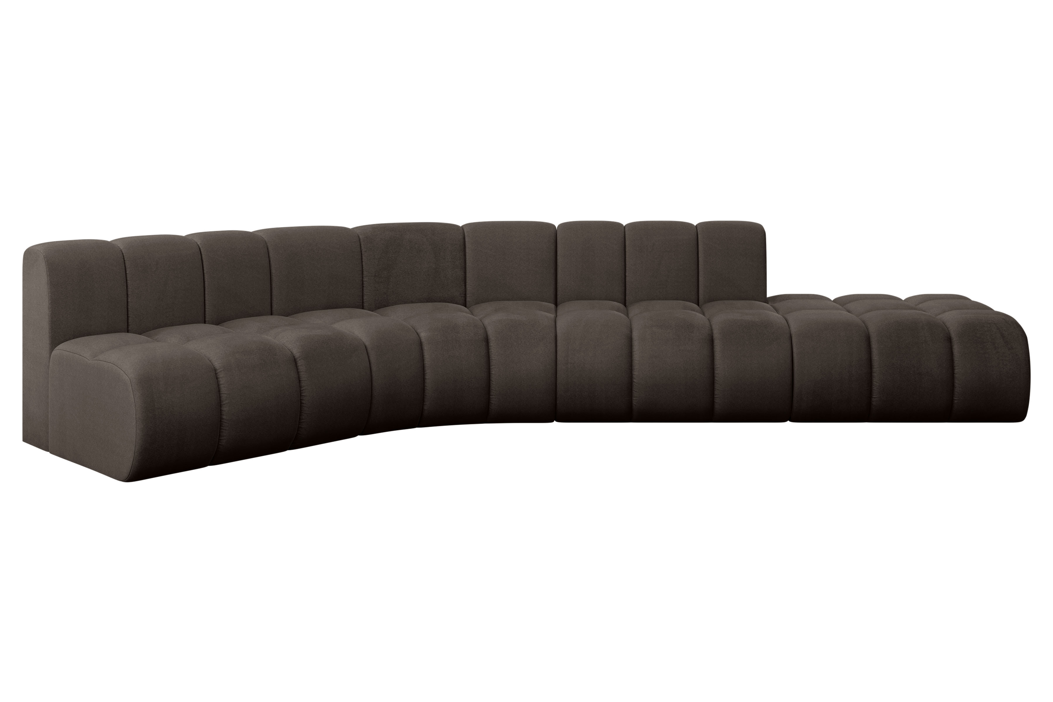 Ecksofa Brilo-L1 Braun - Monolith 15