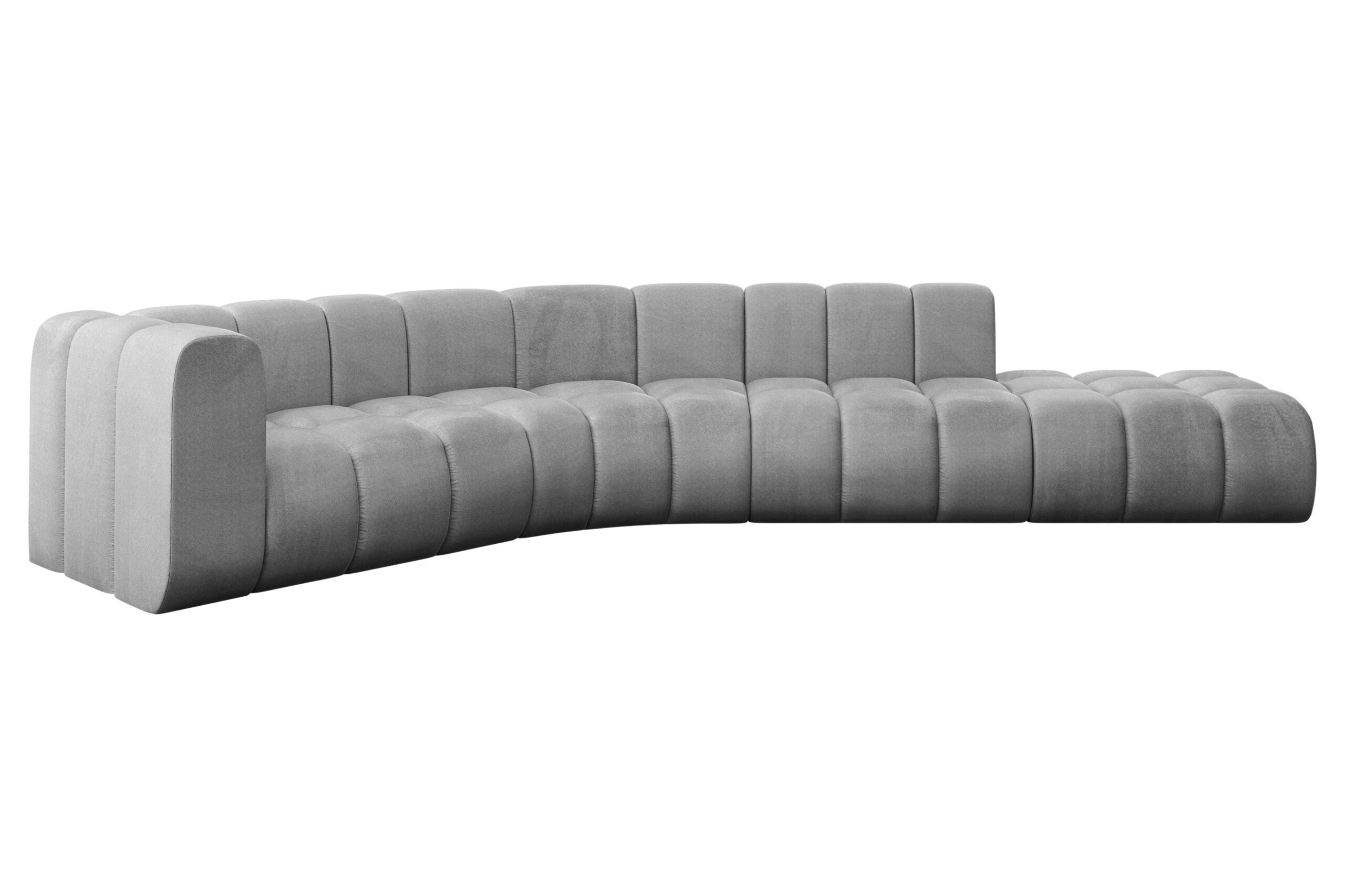 Ecksofa Tilmo-L1 Hellgrau - Monolith 84