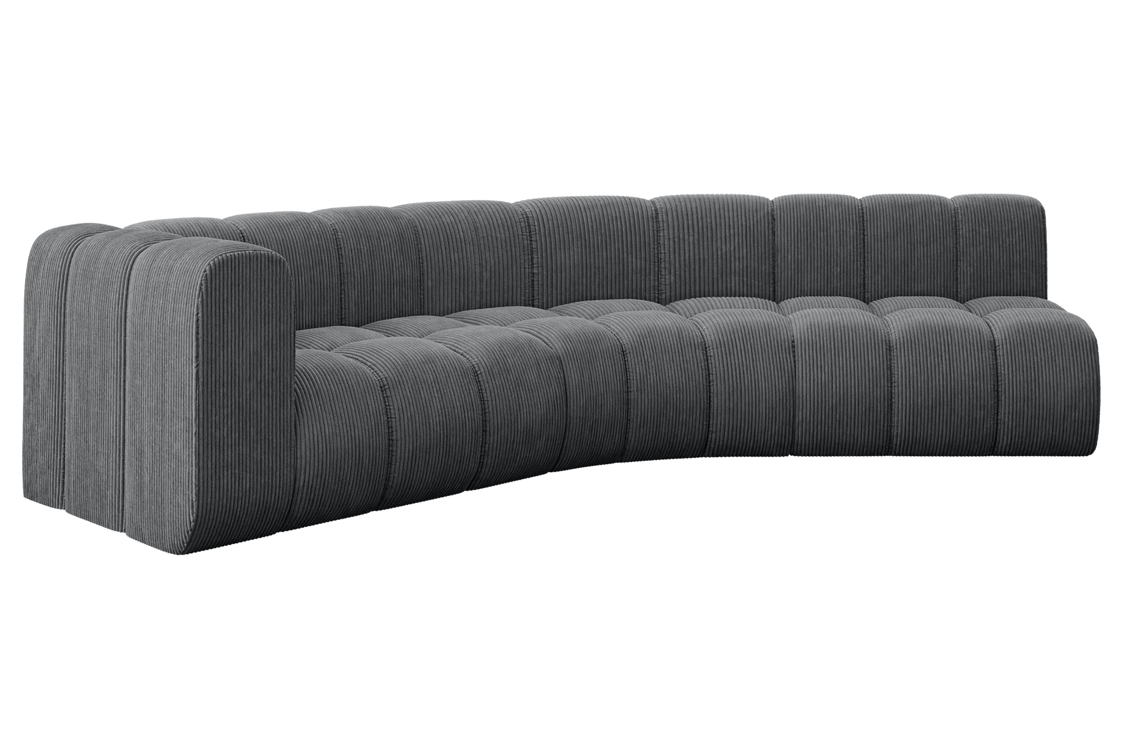 Ecksofa Karex-L1 Dunkelgrau - Poso 115