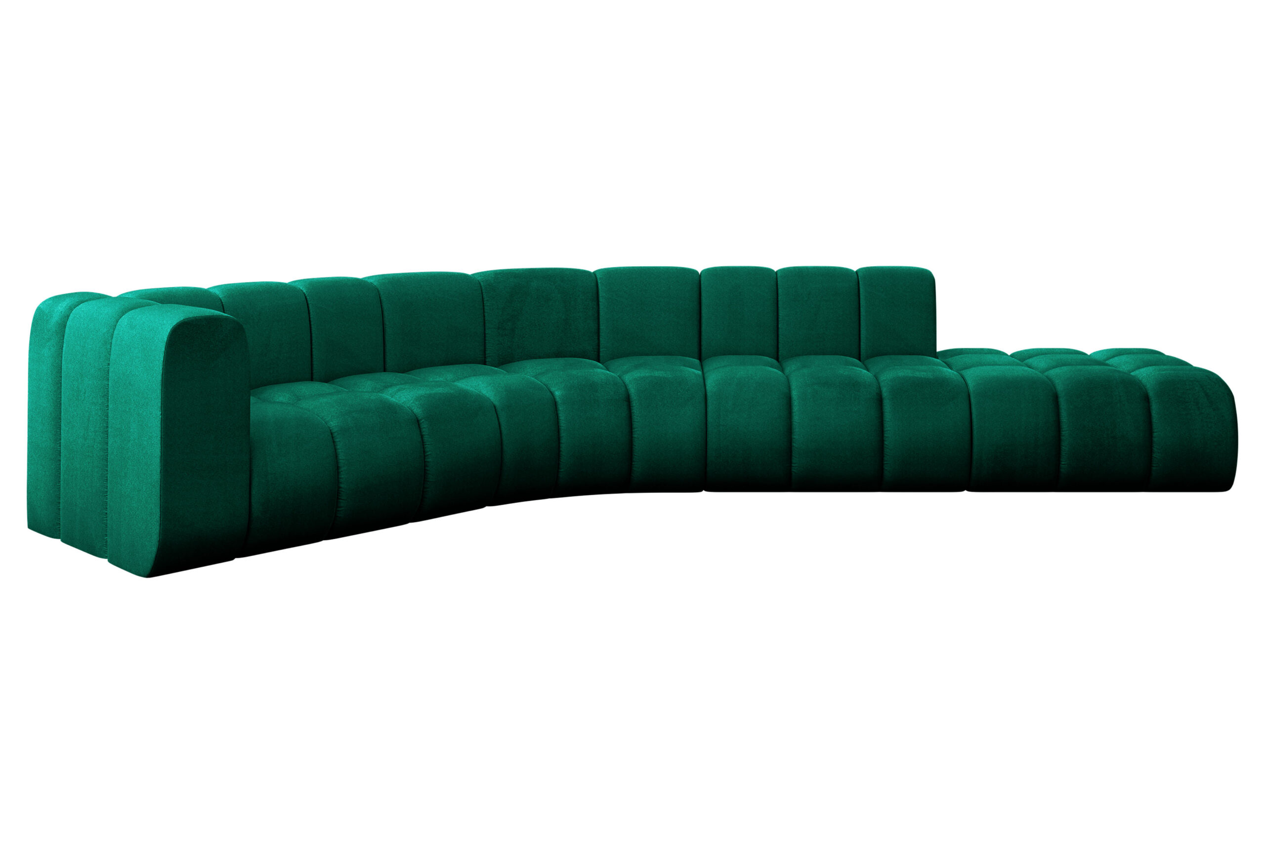 Ecksofa Tilmo-L1 Dunkelgrün - Monolith 37