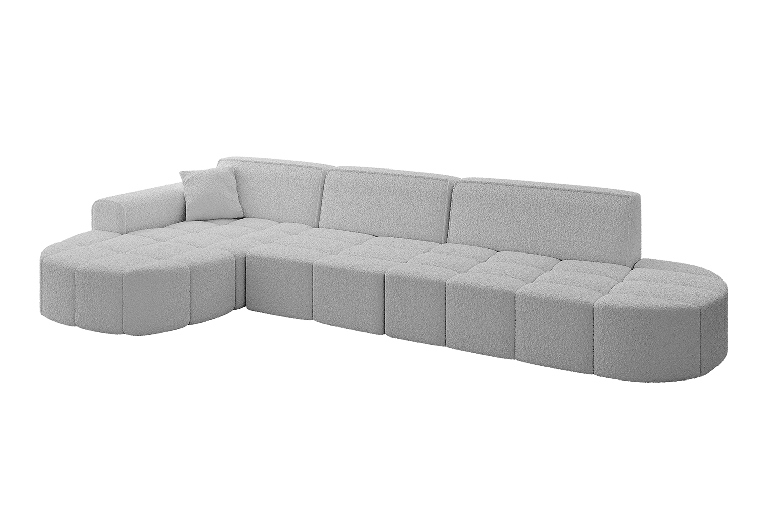 Ecksofa LIVO-L2 Hellgrau - Quelle 83