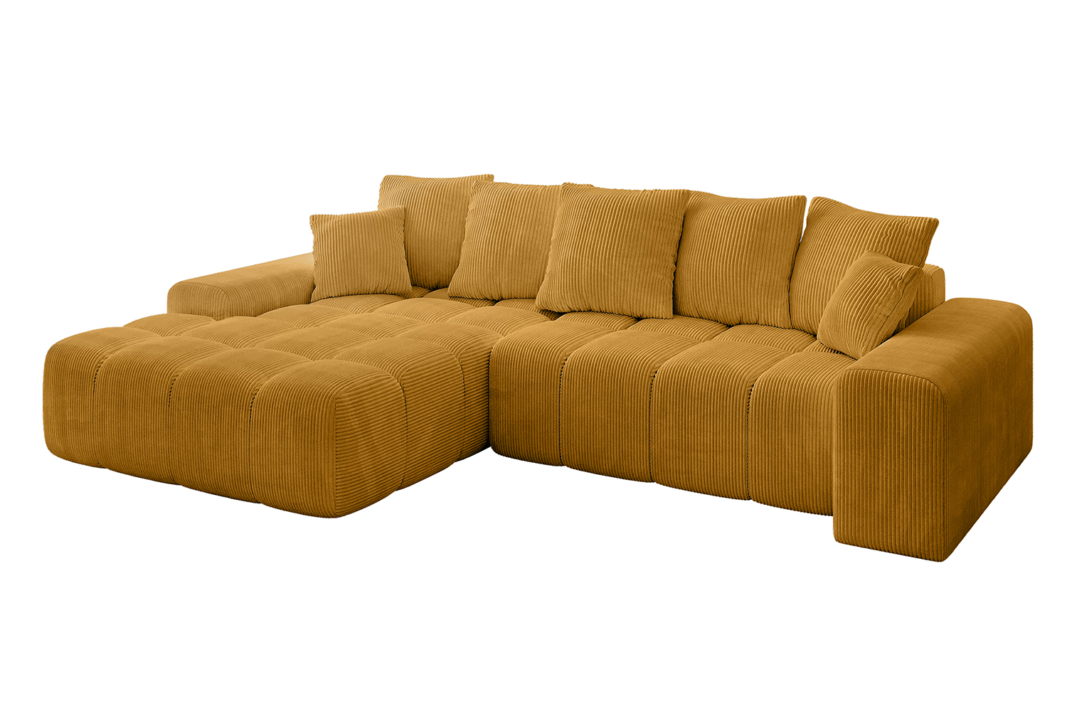Ecksofa ENSI-L Senfgelb - Poso 42
