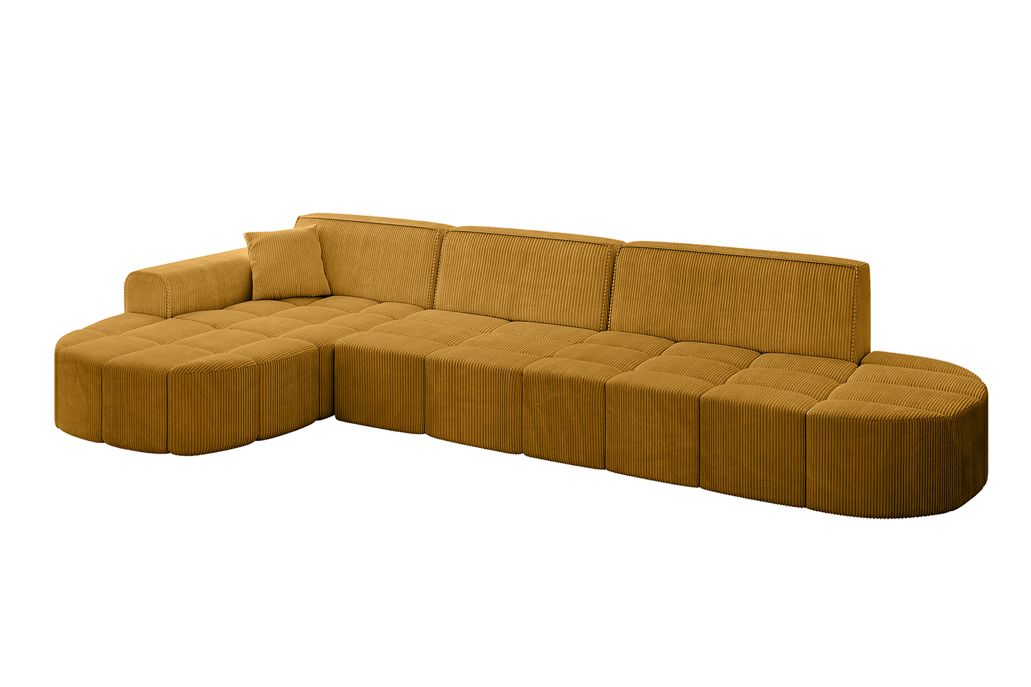 Ecksofa LIVO-L2 Senfgelb - Poso 42