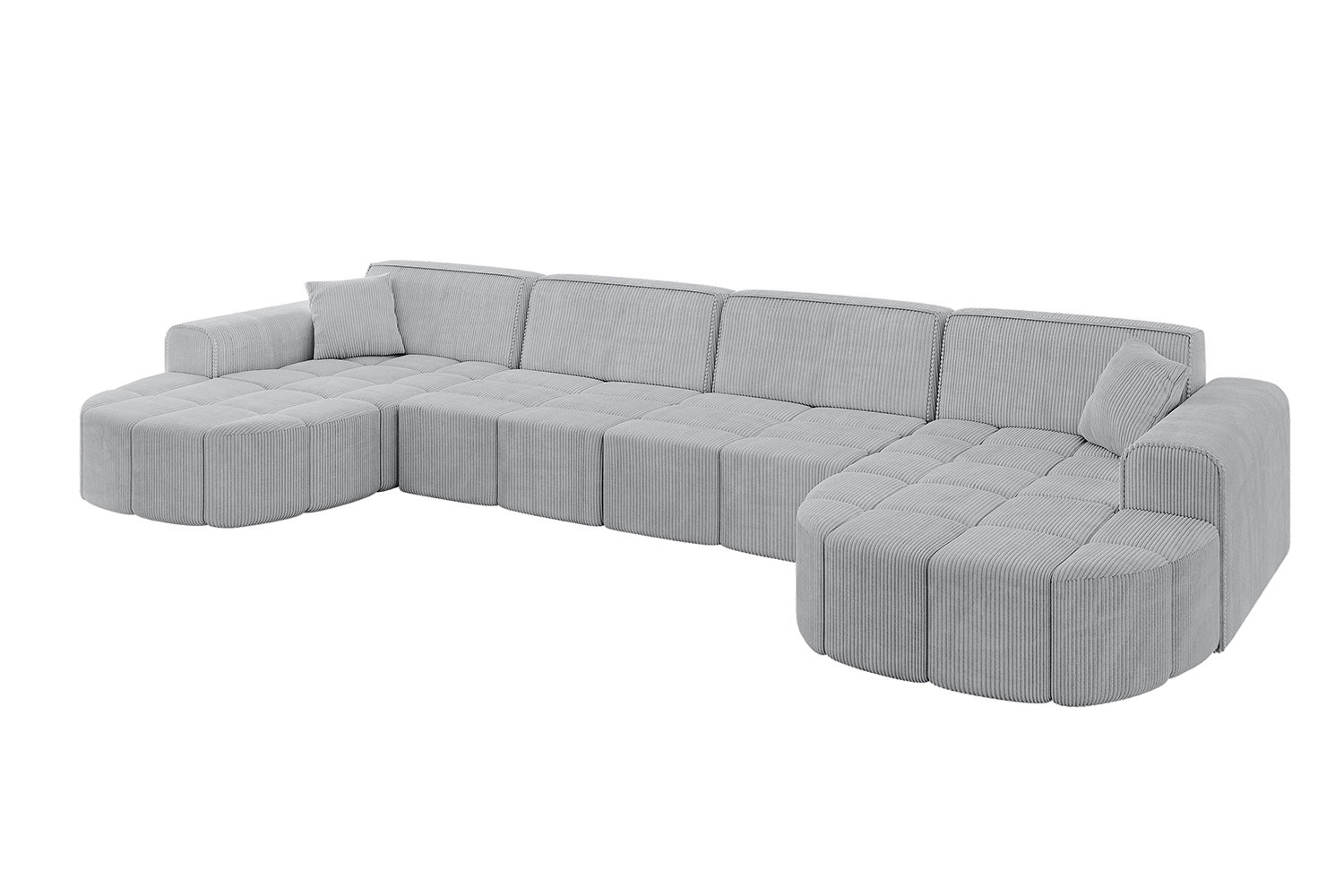 Wohnlandschaft LIVO-U2 Grau - Poso 110