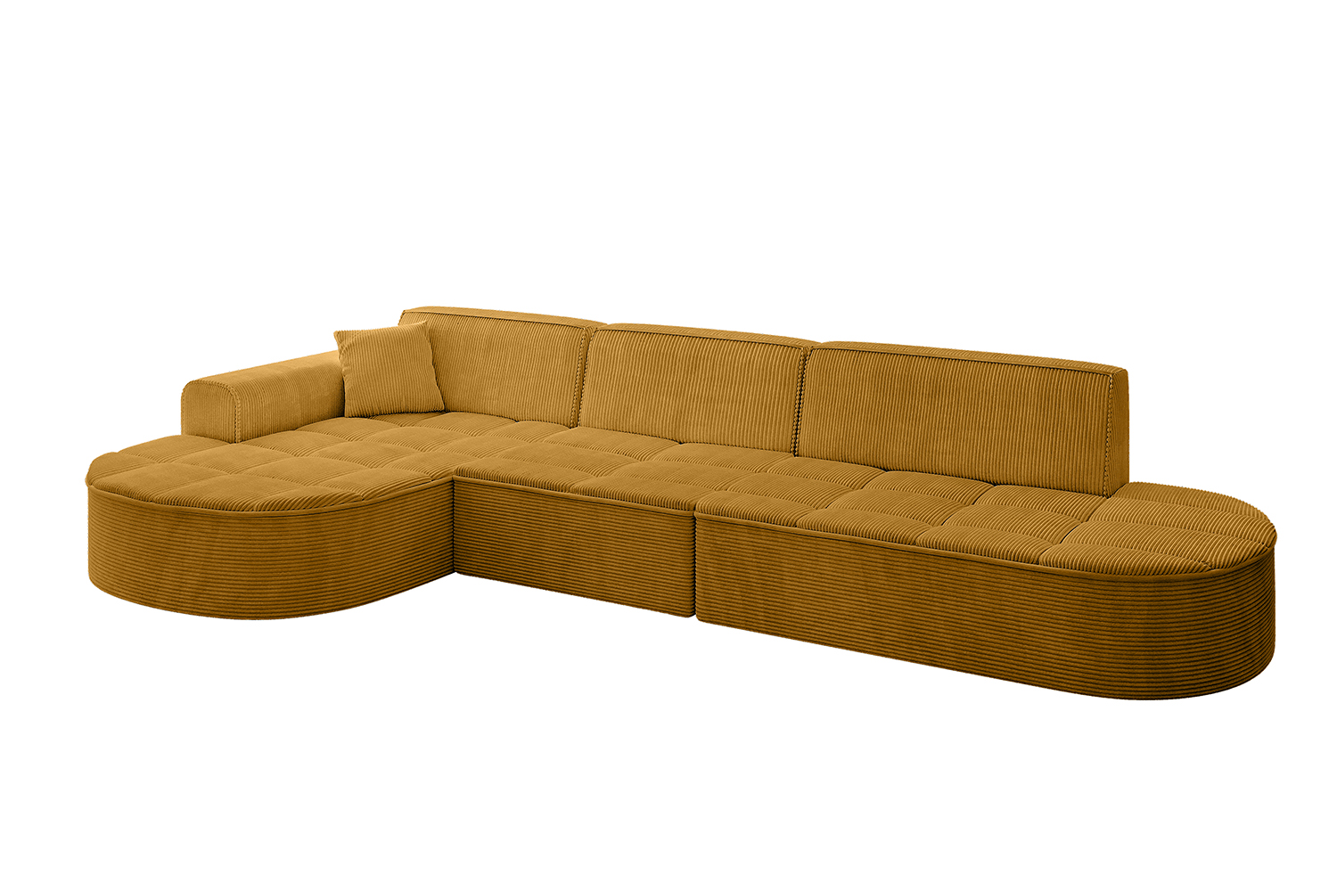 Ecksofa TARO-L2 Senfgelb - Poso 42