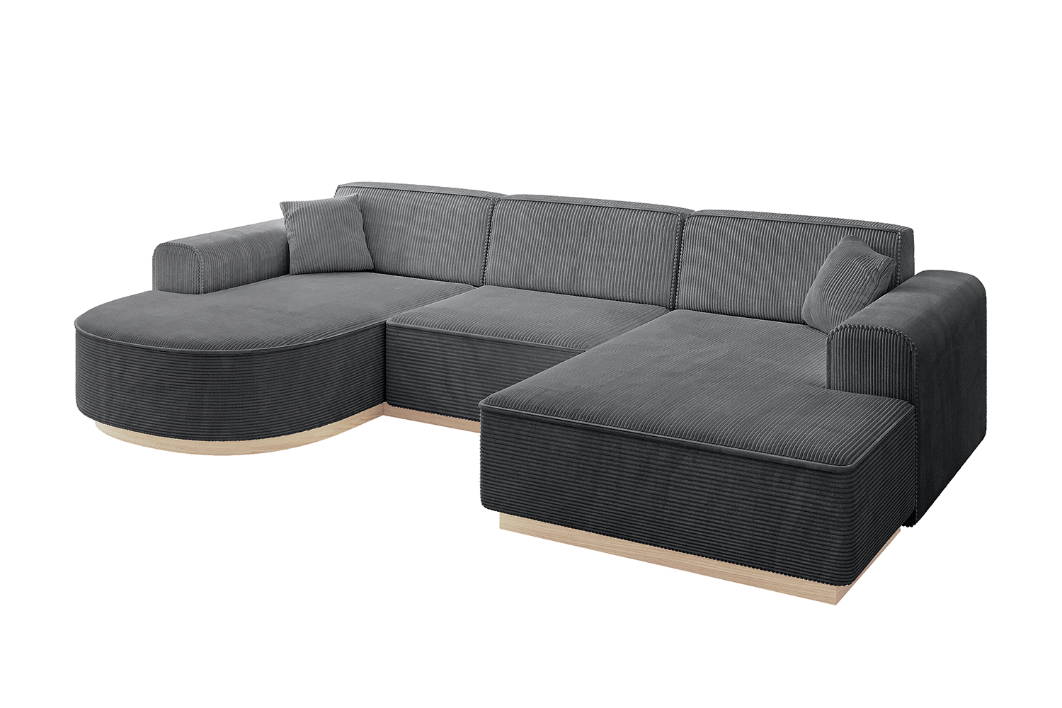 Wohnlandschaft ARRIO-U1 Dunkelgrau - Poso 115