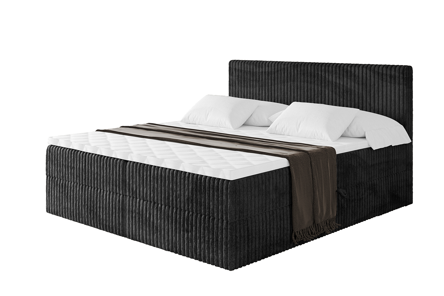Boxbett TOLO 120x200 cm Schwarz - Tilia 100