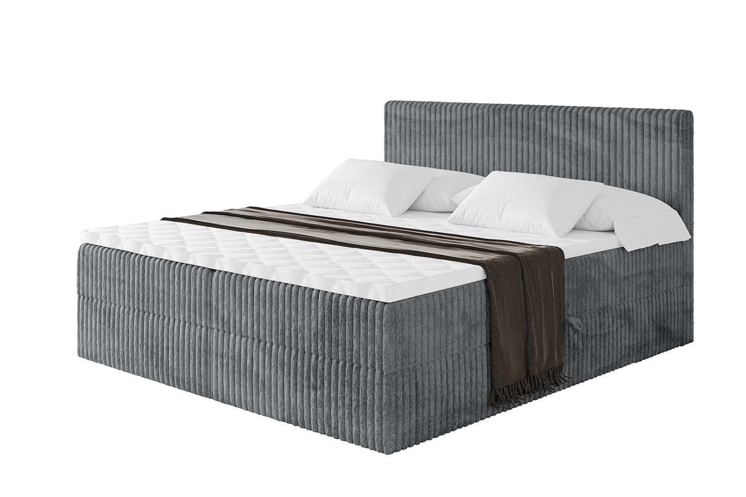 Boxbett TOLO 120x200 cm Dunkelgrau - Tilia 90