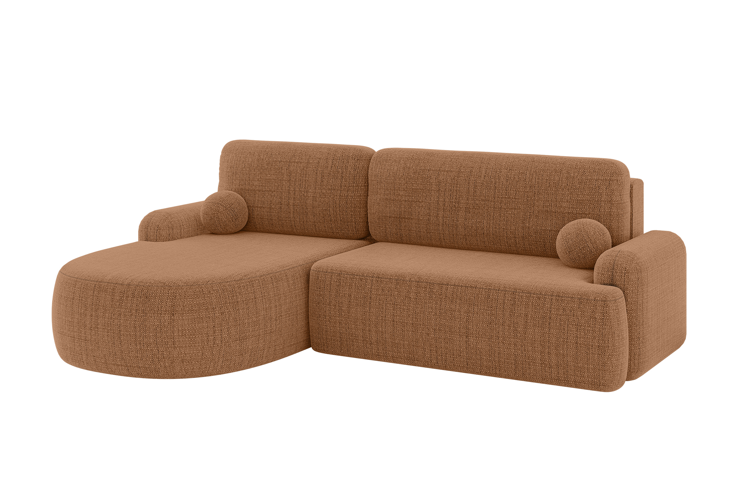 Ecksofa LIRA-L Apricot - Aragon 56