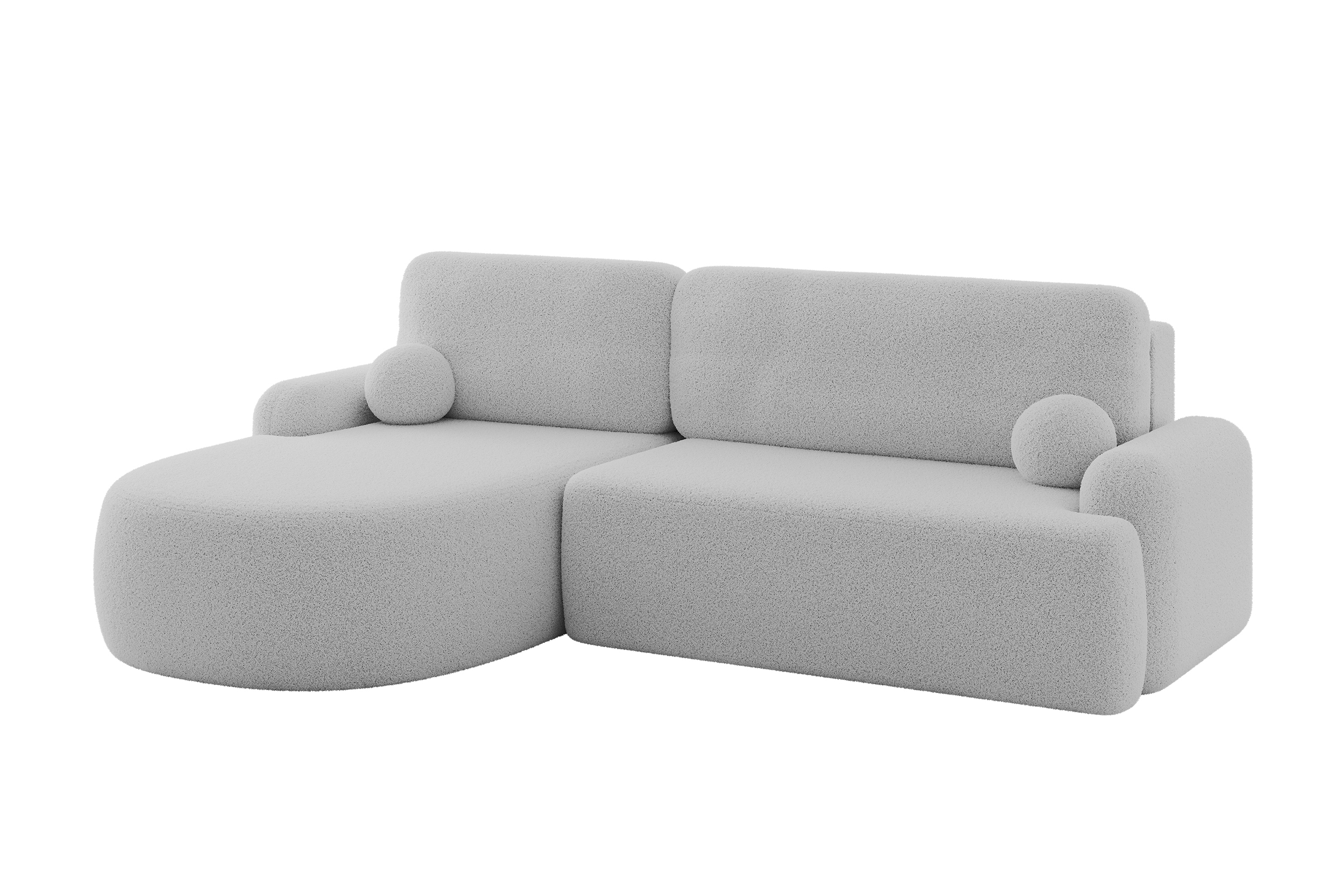 Ecksofa LIRA-L Hellgrau - Quelle 83