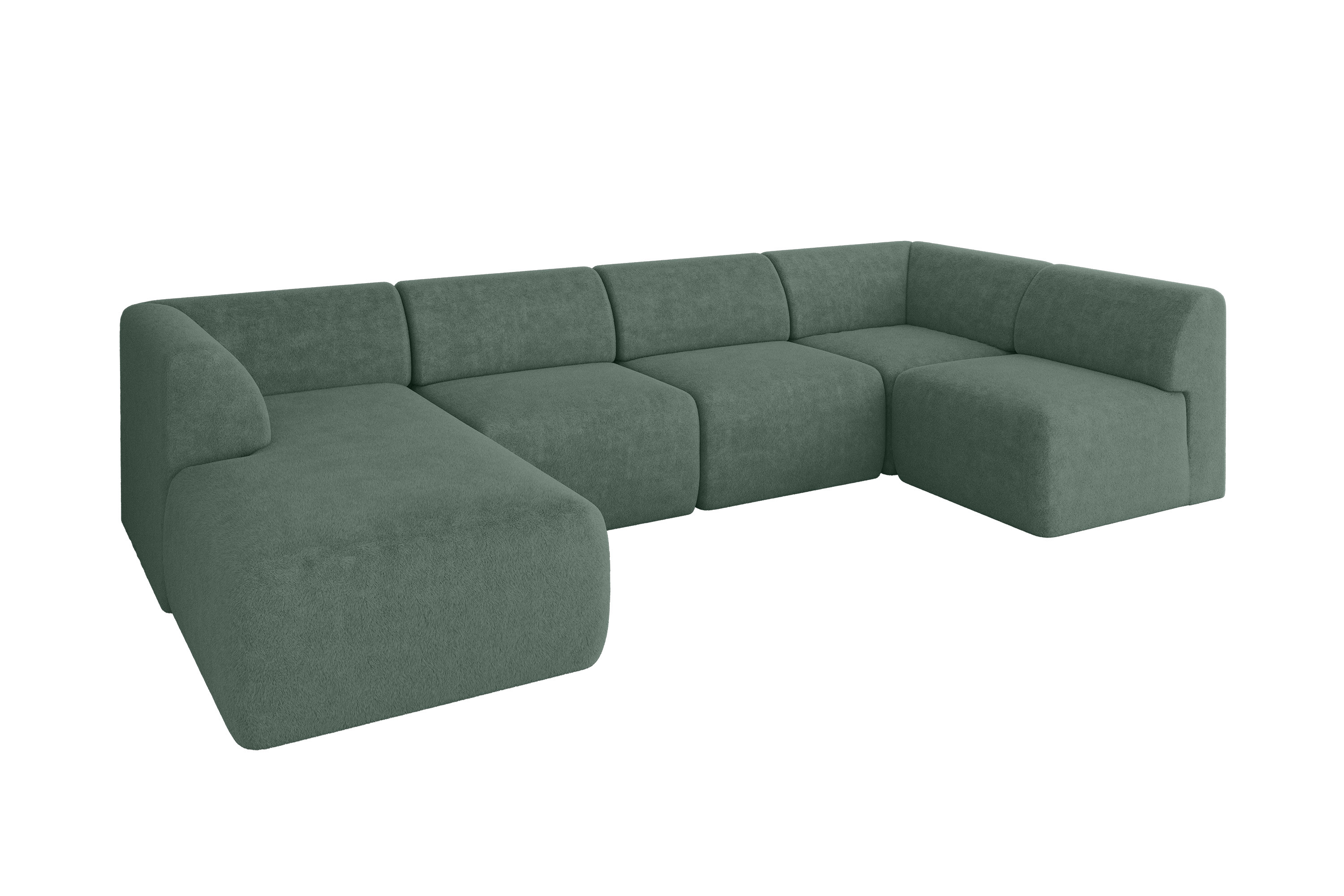 Wohnlandschaft MOVO Salbeigrün - Lapitt 77