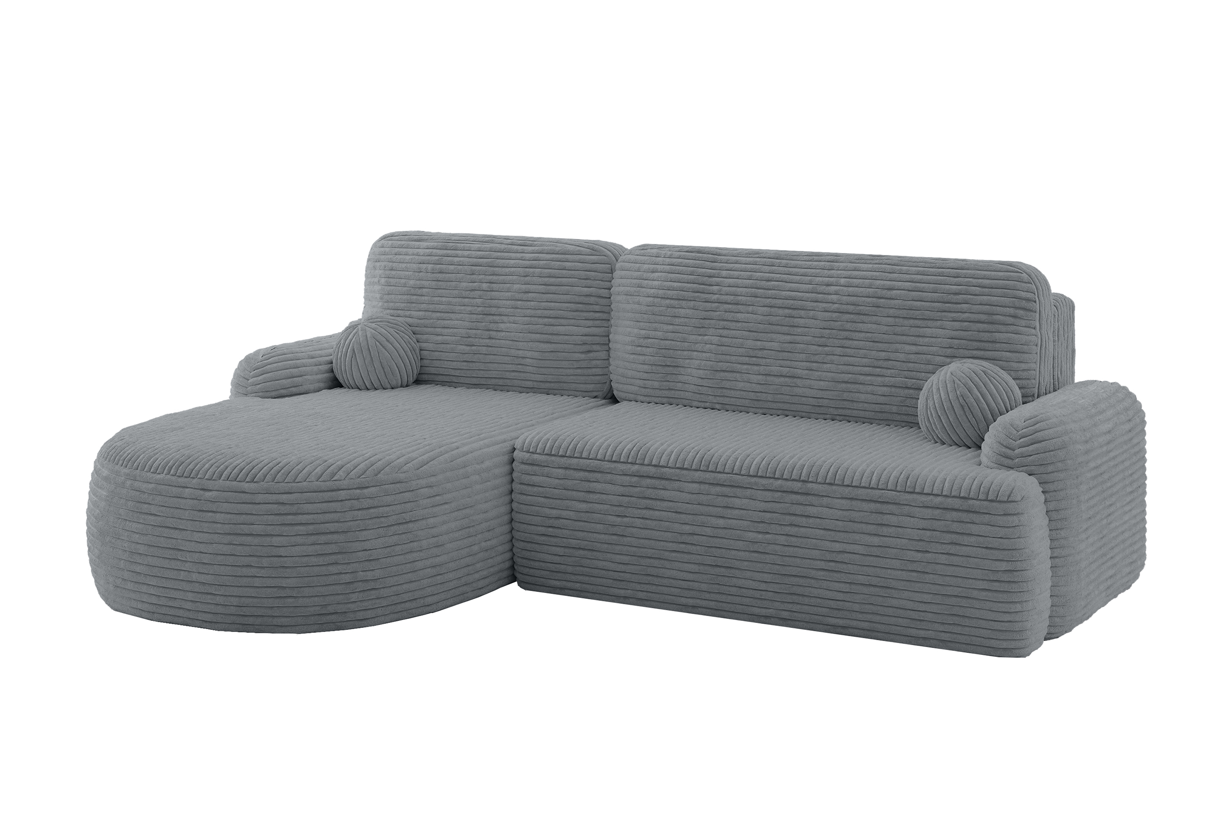 Ecksofa LIRA-L Dunkelgrau - Tilia 90