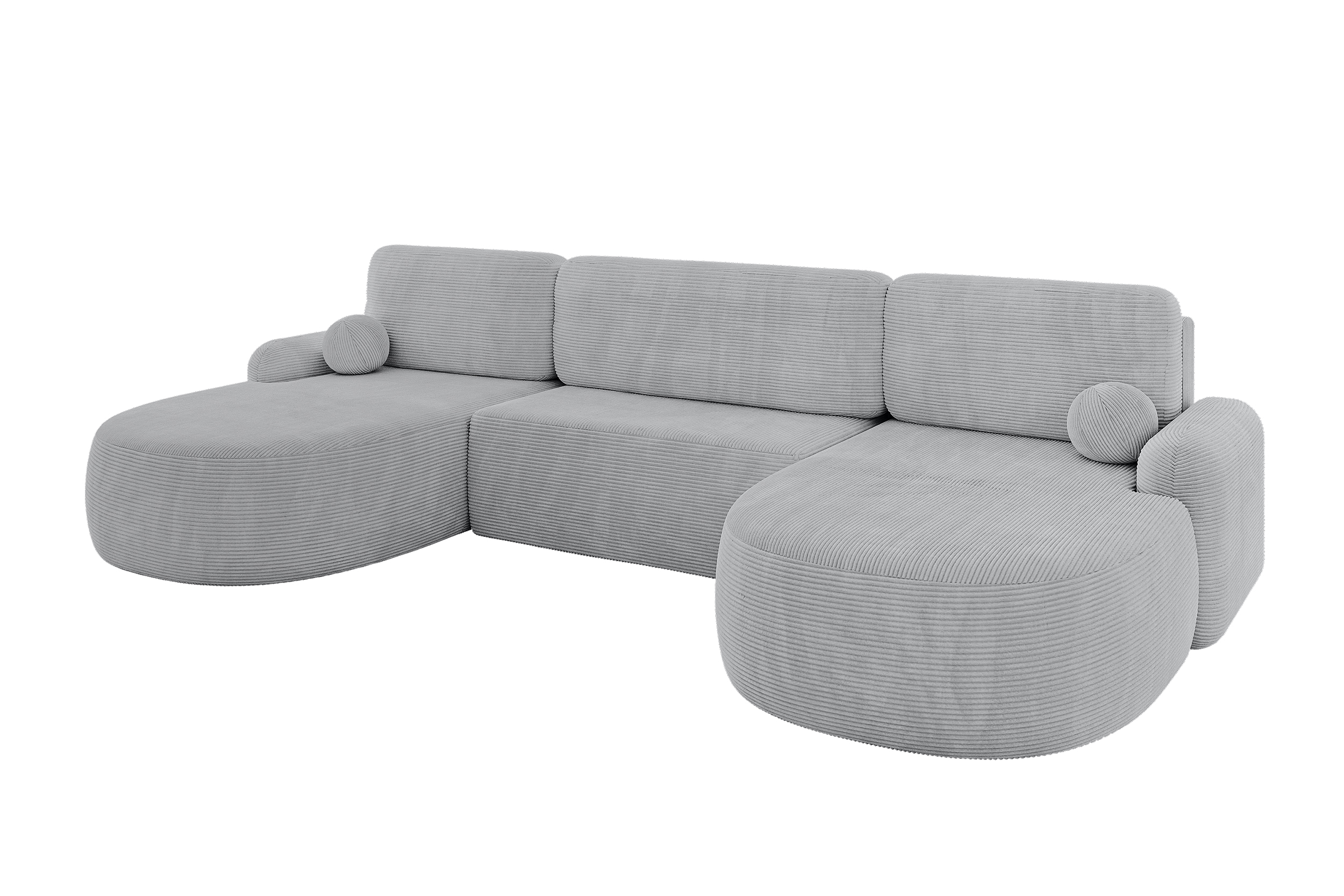 Wohnlandschaft LIRA-U Grau - Poso 110