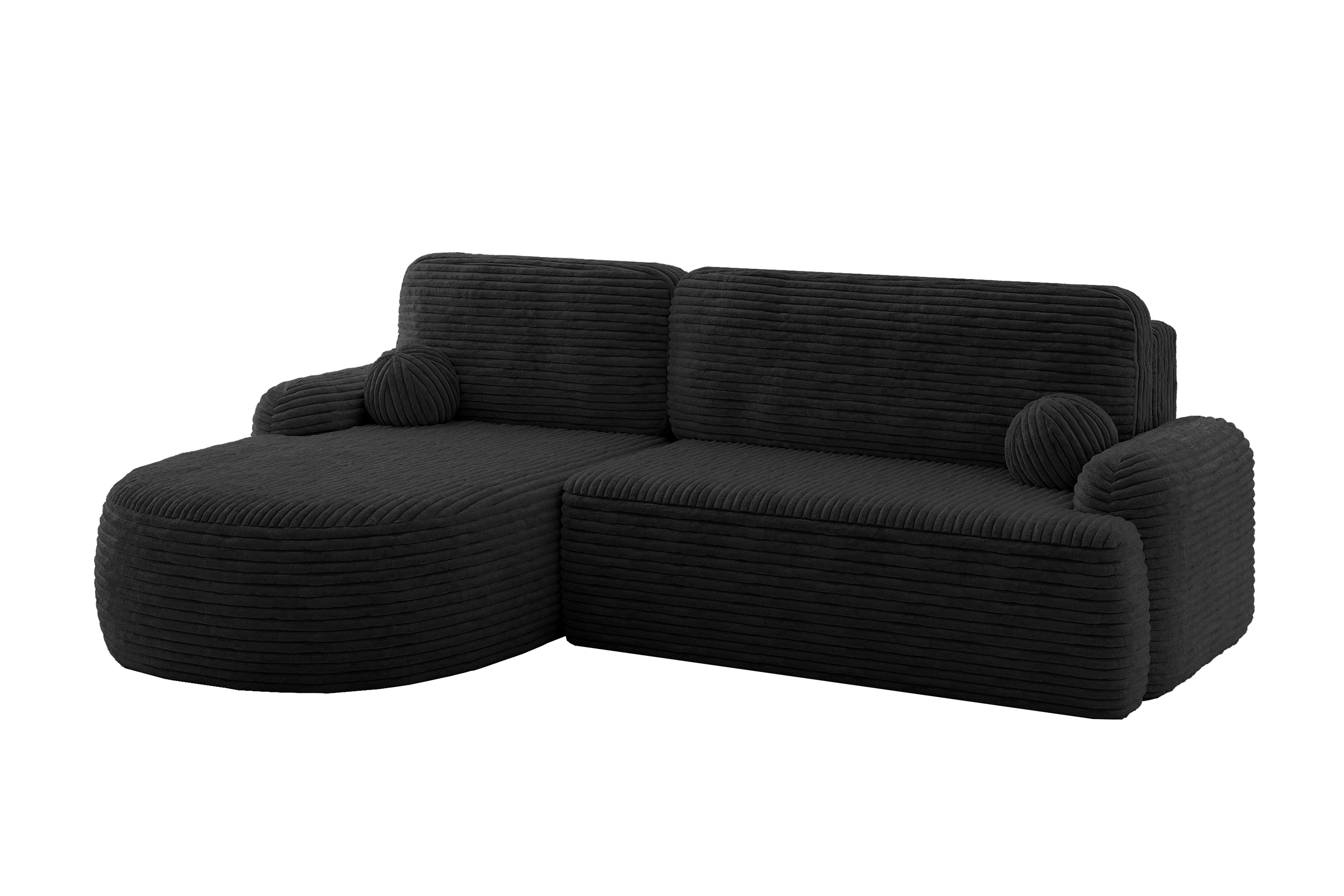 Ecksofa LIRA-L Schwarz - Tilia 100