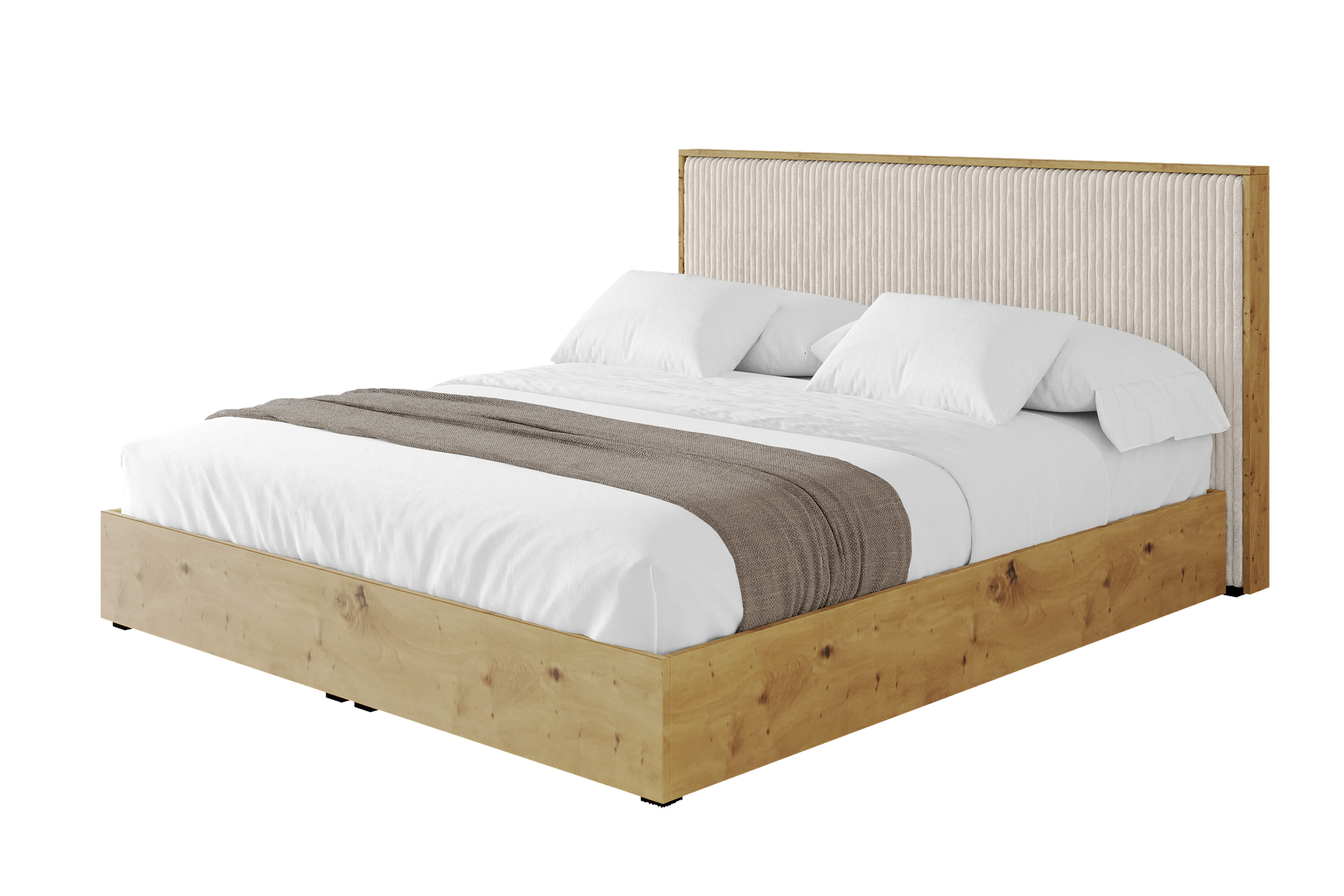 Polsterbett ENZO10 120x200 cm Creme - Tilia 01
