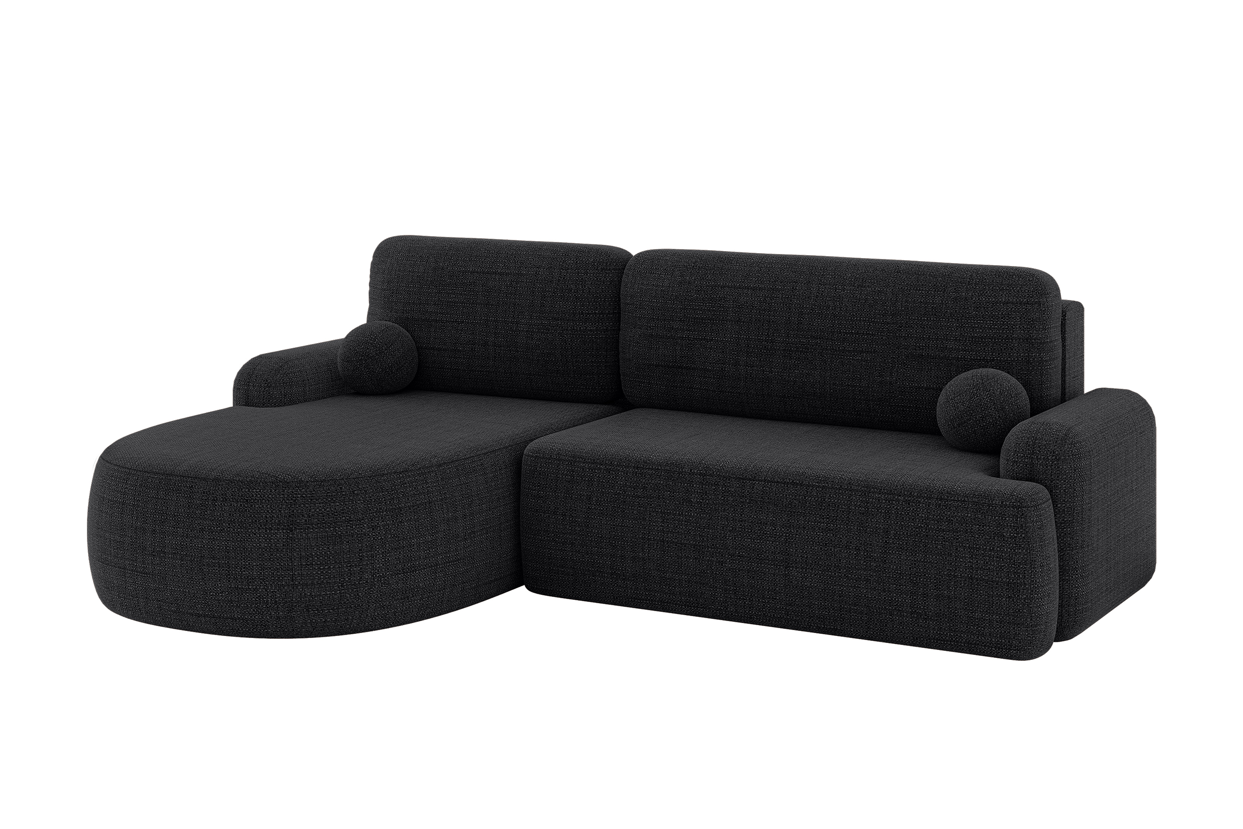 Ecksofa LIRA-L Schwarz - Aragon 99