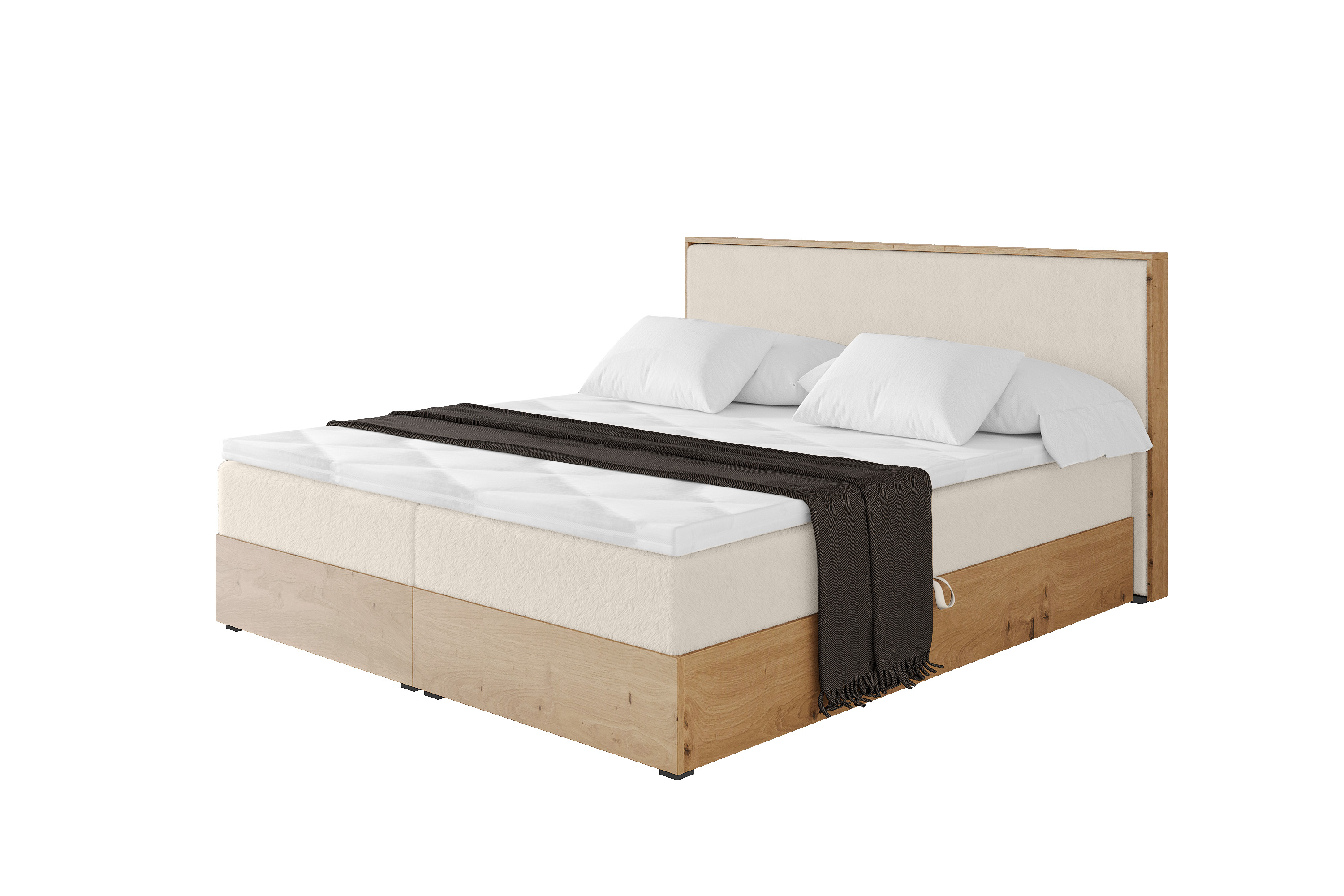 Boxbett LOLLI9 120x200 cm Hellbeige - Lapitt 23
