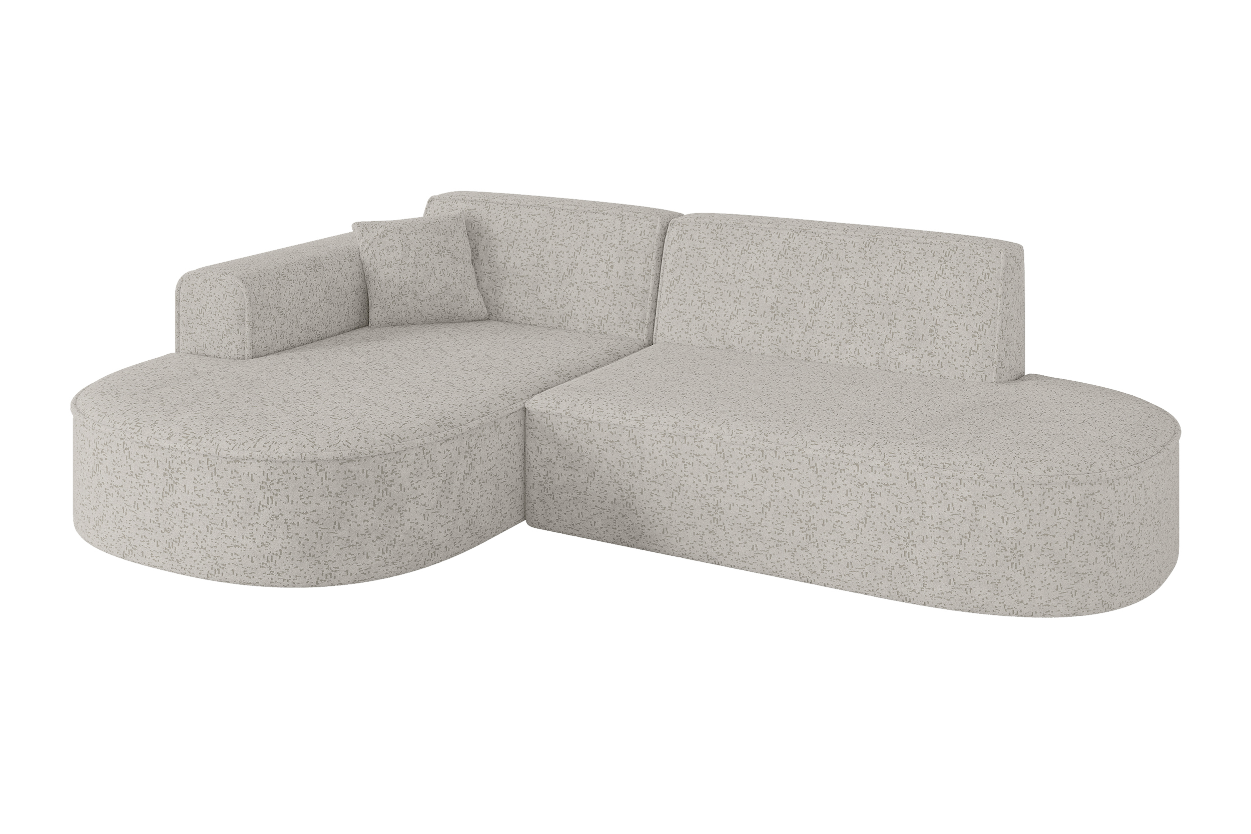 Ecksofa MARI-L1 Hellgrau - Bosco 09